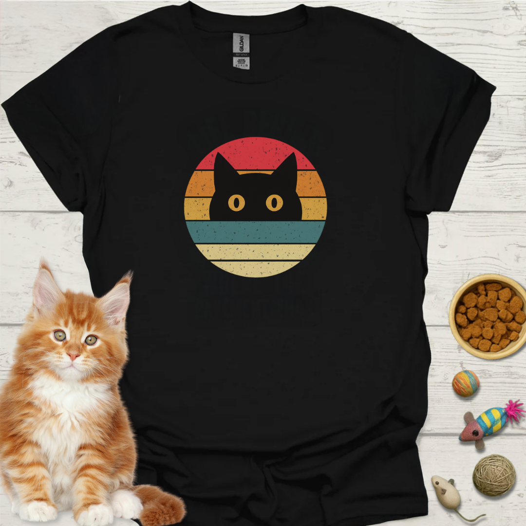 Retro Circle Cat