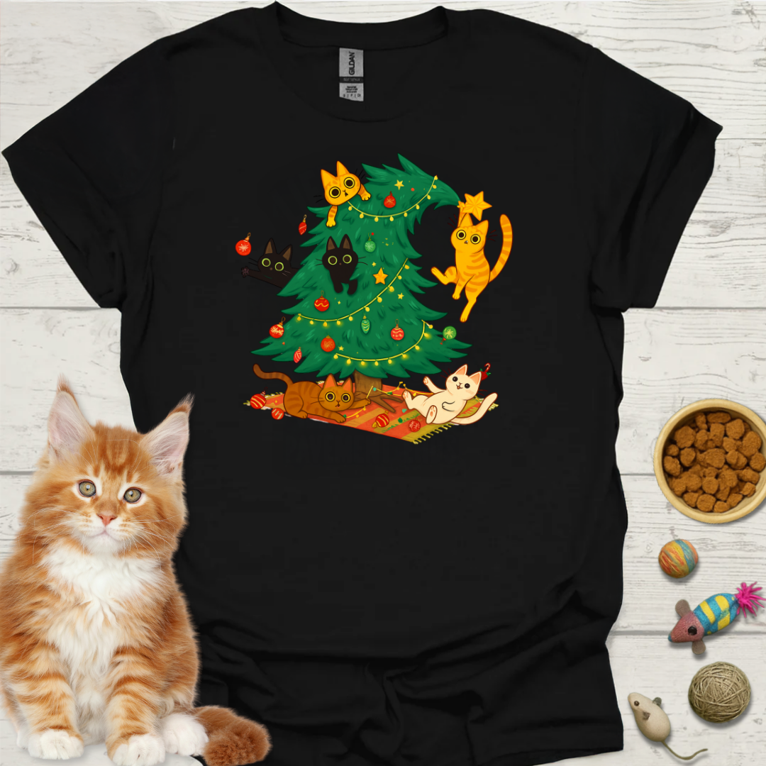 Christmas tree cats
