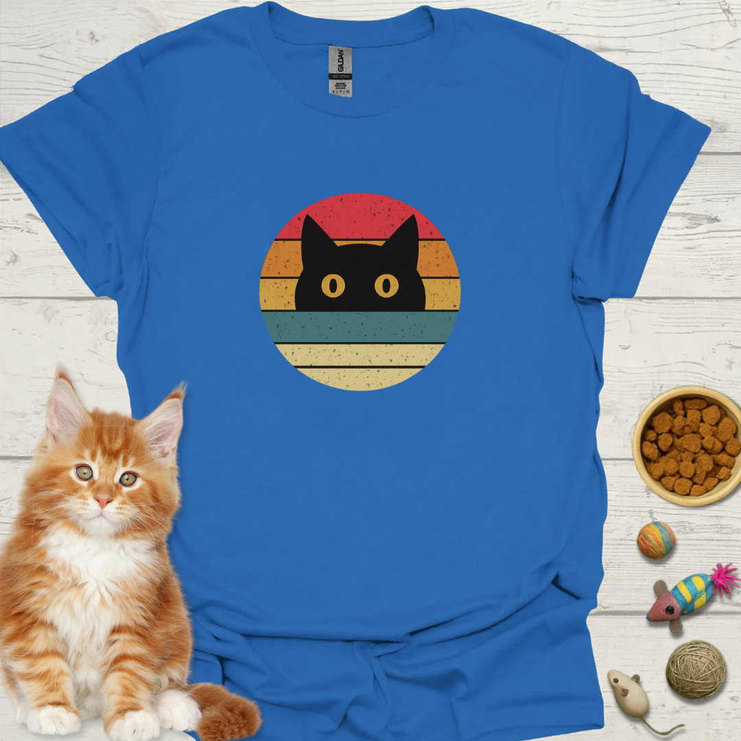 Retro Circle Cat
