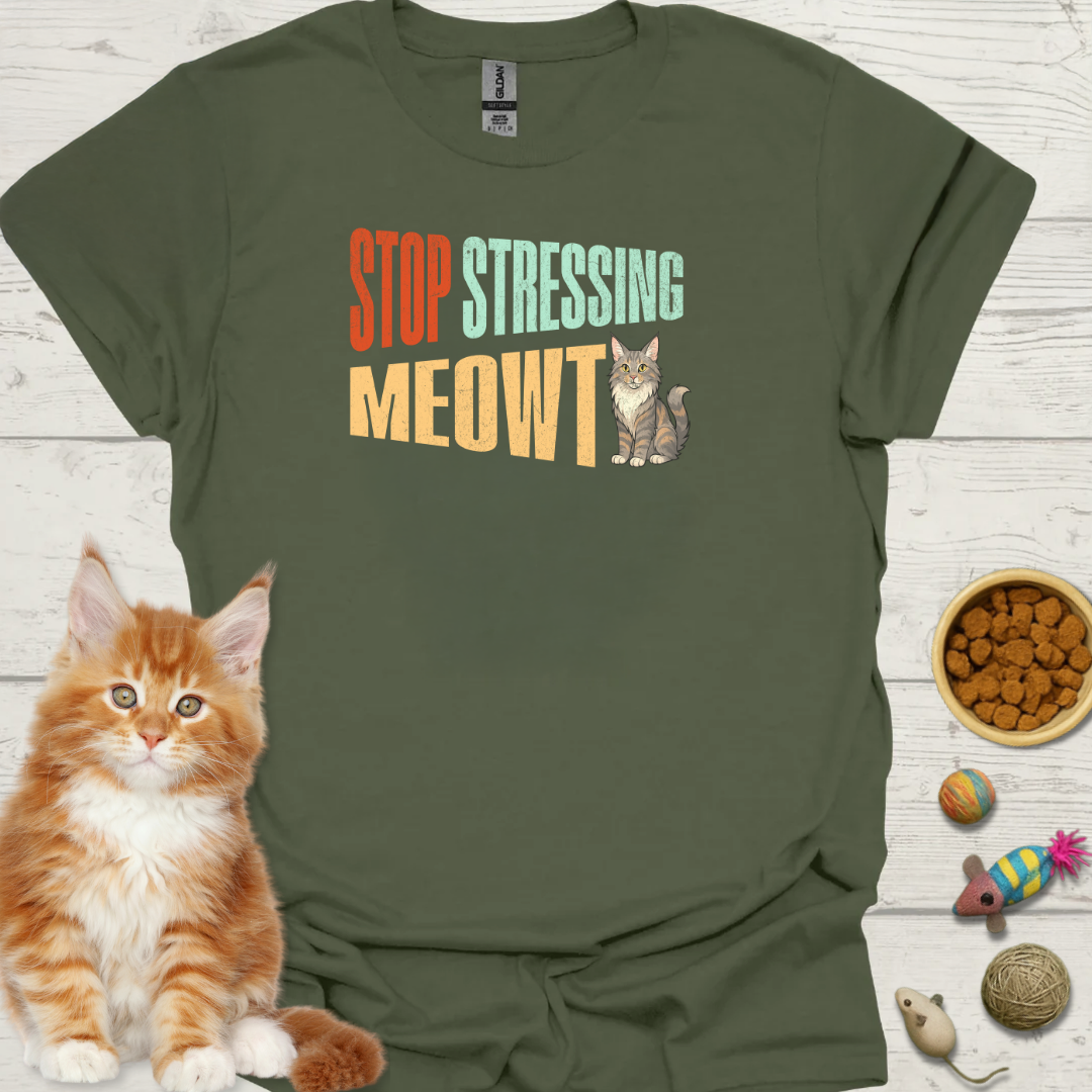 Stop Stressing Meowt | Cat Graphic